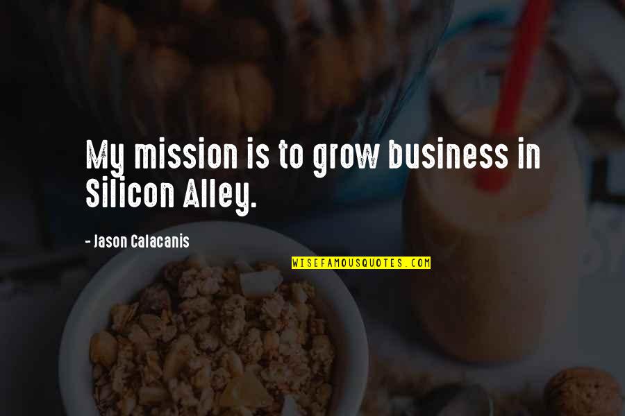 Fjalor Anglisht Quotes By Jason Calacanis: My mission is to grow business in Silicon