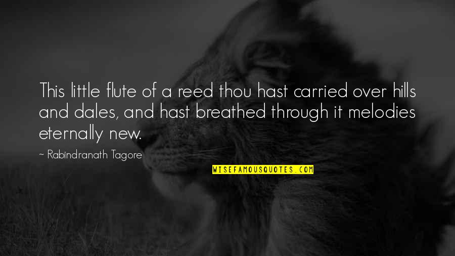Fjellanger Quotes By Rabindranath Tagore: This little flute of a reed thou hast