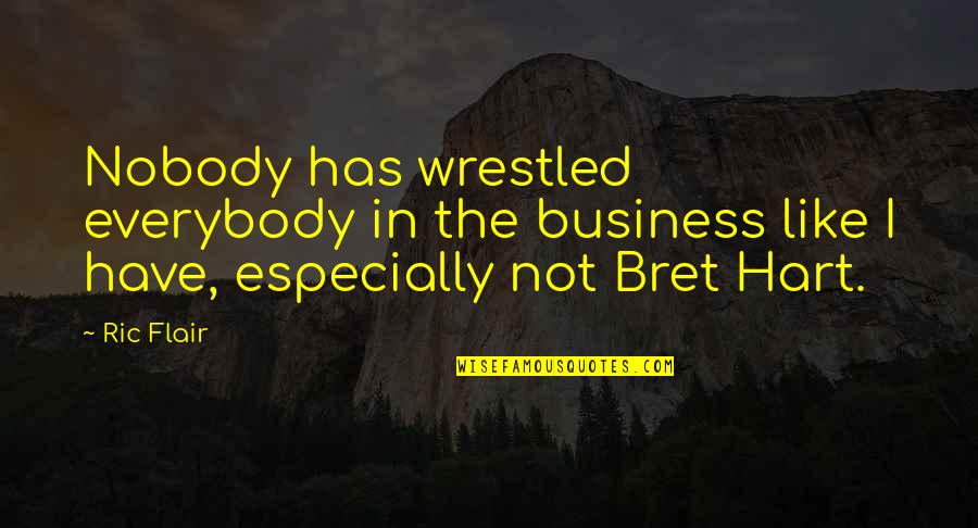 Flair Quotes By Ric Flair: Nobody has wrestled everybody in the business like