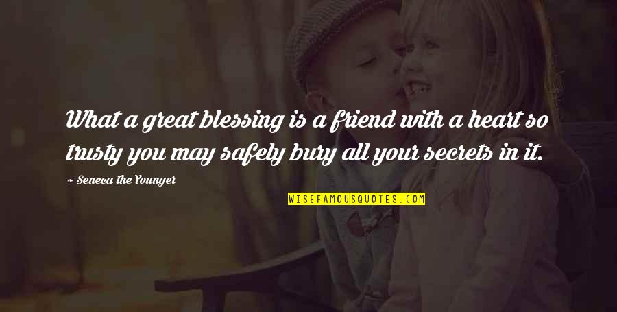 Flaningham Md Quotes By Seneca The Younger: What a great blessing is a friend with Flaningham Md Quotes By Seneca The Younger: What a great blessing is a friend with