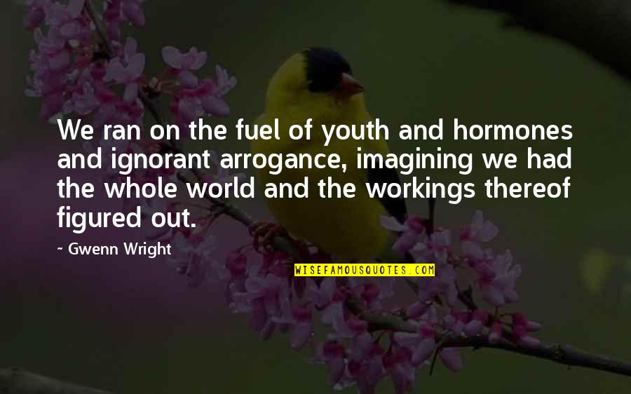 Flareof Quotes By Gwenn Wright: We ran on the fuel of youth and