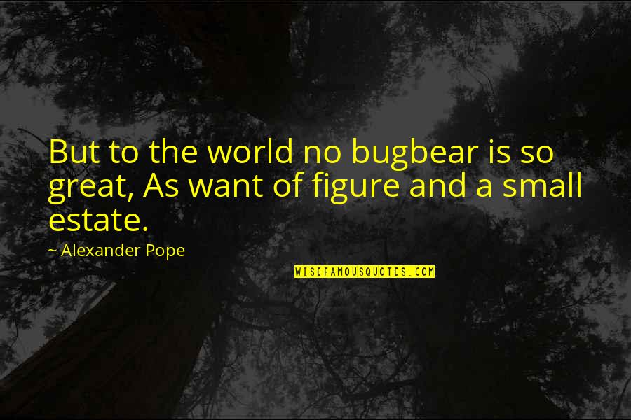 Flashier Quotes By Alexander Pope: But to the world no bugbear is so