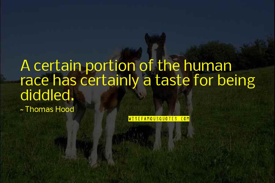 Flat Chested Inspirational Quotes By Thomas Hood: A certain portion of the human race has