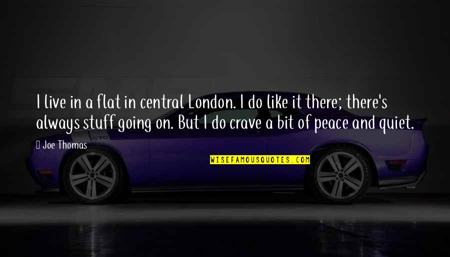 Flat Out Like A Quotes By Joe Thomas: I live in a flat in central London.