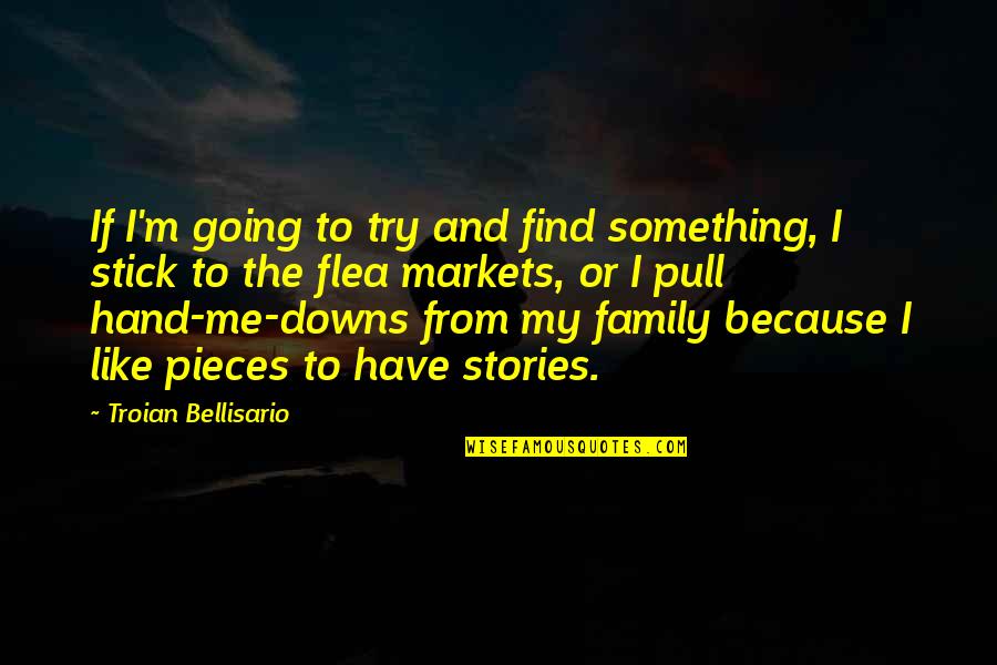 Flea Quotes By Troian Bellisario: If I'm going to try and find something,