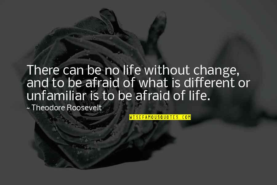 Flexibility And Adaptability Quotes By Theodore Roosevelt: There can be no life without change, and