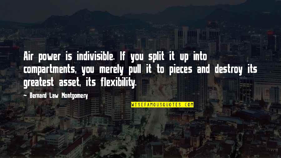 Flexibility Quotes By Bernard Law Montgomery: Air power is indivisible. If you split it
