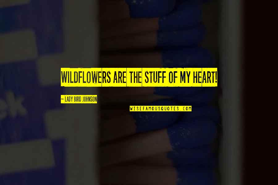 Flickr Friendship Quotes By Lady Bird Johnson: Wildflowers are the stuff of my heart!
