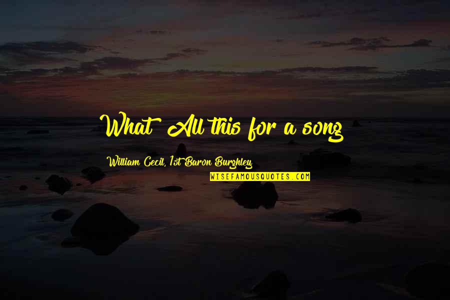 Flight Centre Online Quotes By William Cecil, 1st Baron Burghley: What! All this for a song? Flight Centre Online Quotes By William Cecil, 1st Baron Burghley: What! All this for a song?