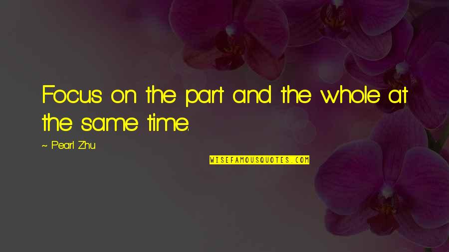 Flindt Surf Quotes By Pearl Zhu: Focus on the part and the whole at