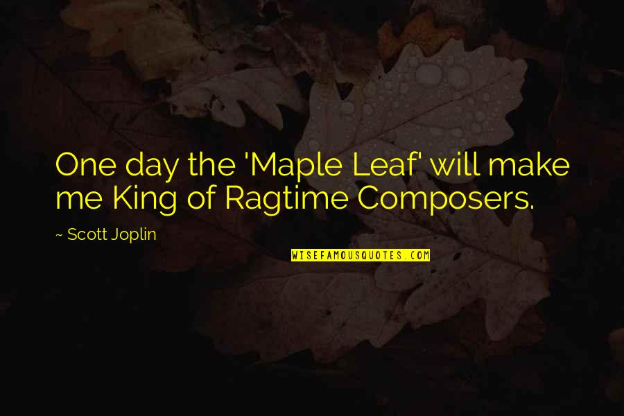 Flipped The Book Garrett Quotes By Scott Joplin: One day the 'Maple Leaf' will make me