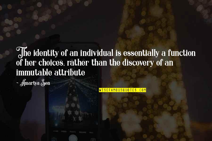 Flixx Video Quotes By Amartya Sen: The identity of an individual is essentially a