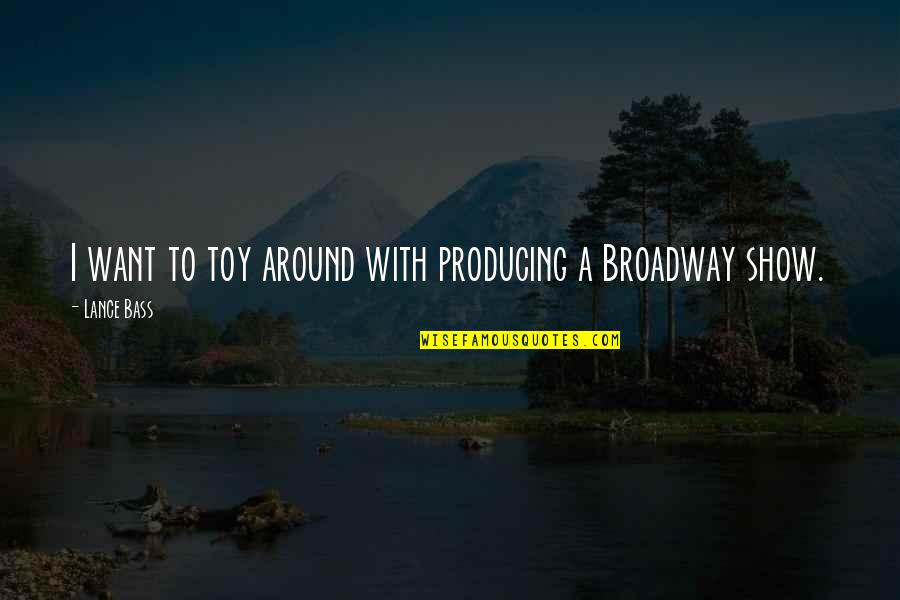 Floating Boat Quotes By Lance Bass: I want to toy around with producing a