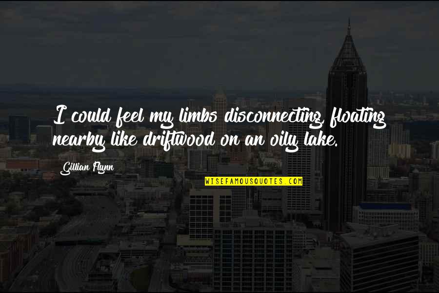 Floating On Quotes By Gillian Flynn: I could feel my limbs disconnecting, floating nearby