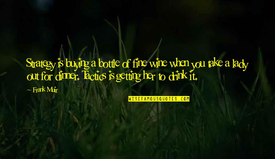 Flocos De Aveia Quotes By Frank Muir: Strategy is buying a bottle of fine wine Flocos De Aveia Quotes By Frank Muir: Strategy is buying a bottle of fine wine