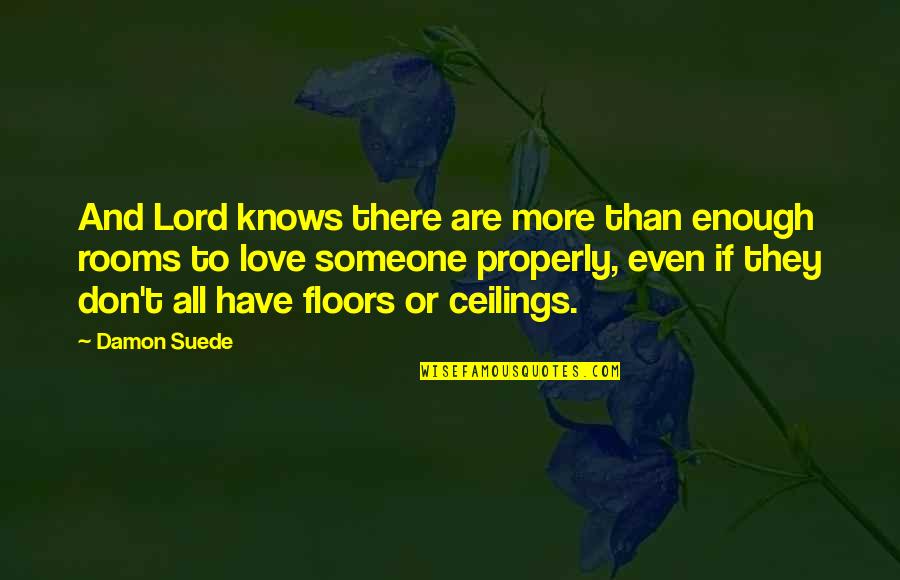 Floors And Ceilings Quotes By Damon Suede: And Lord knows there are more than enough