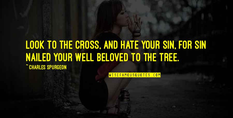 Florentz Laudes Quotes By Charles Spurgeon: Look to the cross, and hate your sin, Florentz Laudes Quotes By Charles Spurgeon: Look to the cross, and hate your sin,