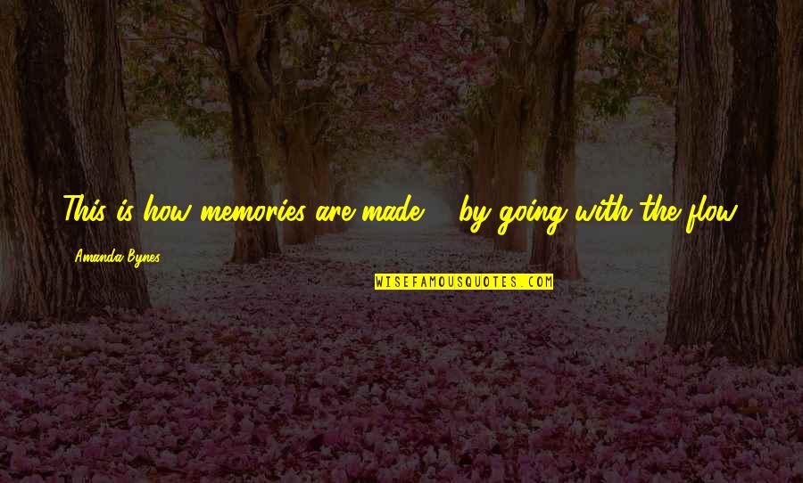 Flow Quotes By Amanda Bynes: This is how memories are made ... by