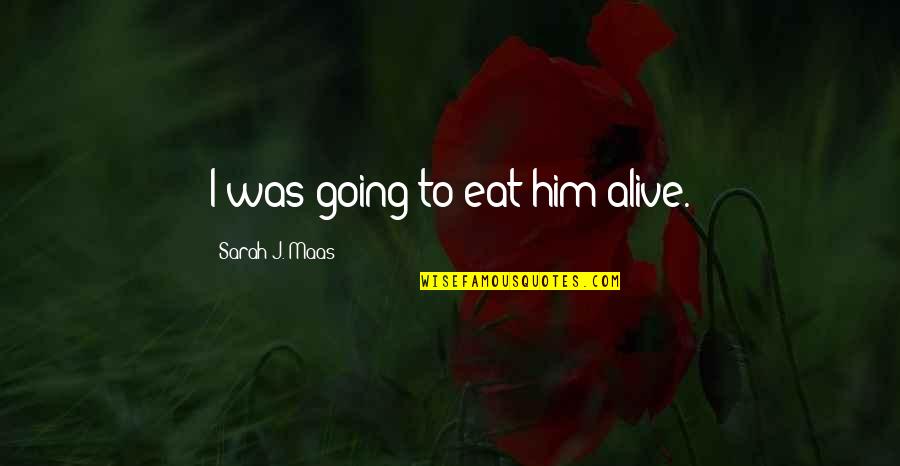 Flowby Quotes By Sarah J. Maas: I was going to eat him alive.