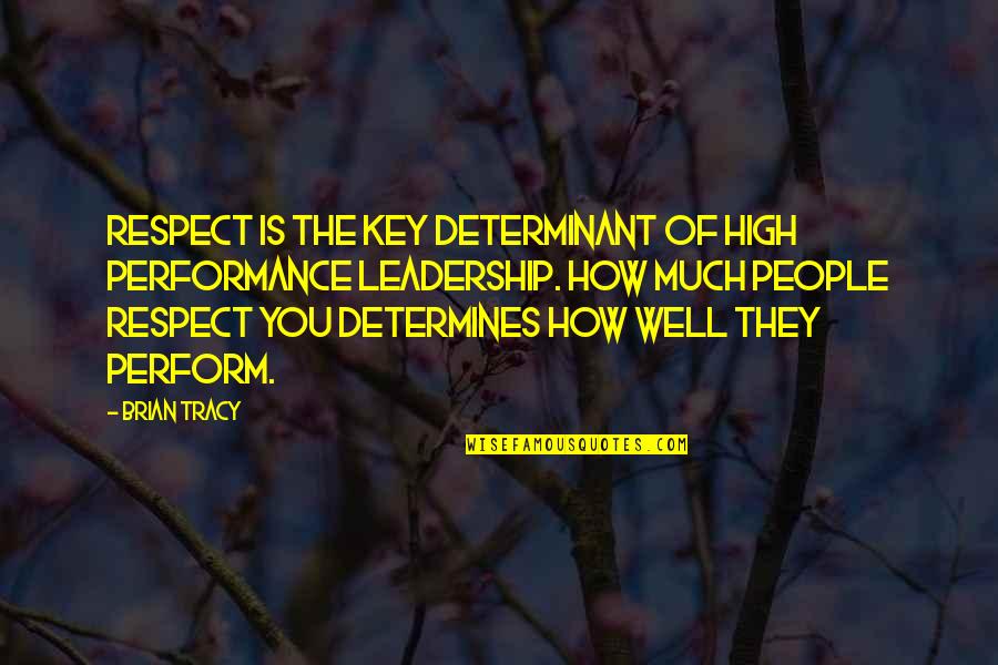 Flowers And Birthdays Quotes By Brian Tracy: Respect is the key determinant of high performance Flowers And Birthdays Quotes By Brian Tracy: Respect is the key determinant of high performance