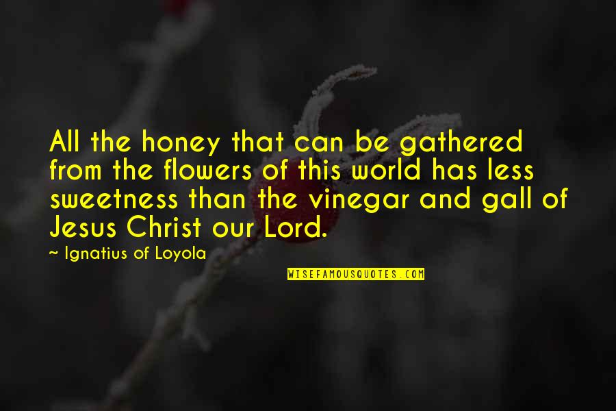 Flowers And The World Quotes By Ignatius Of Loyola: All the honey that can be gathered from