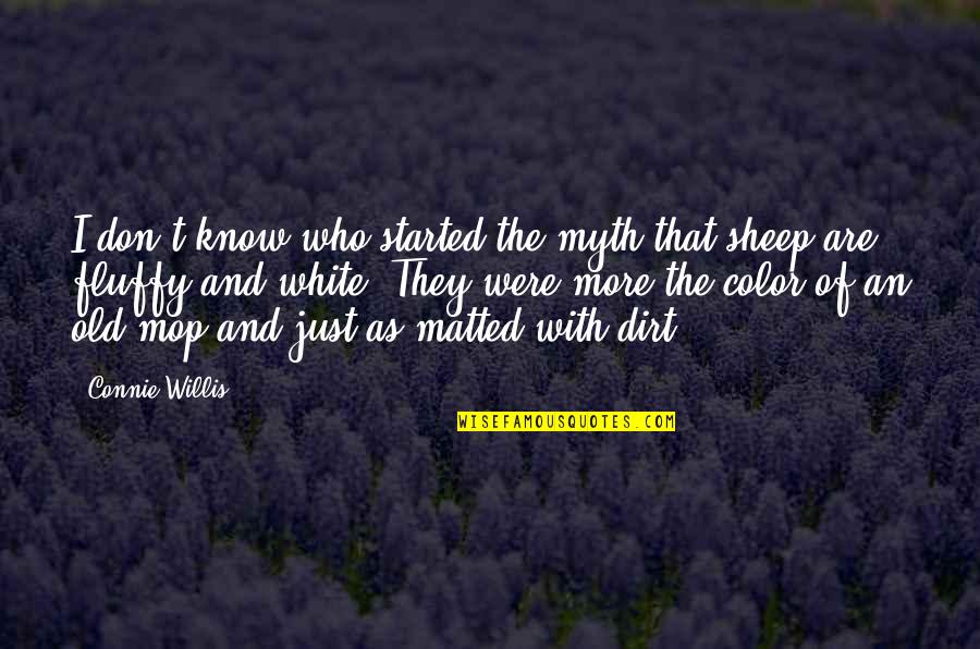 Fluffy Quotes By Connie Willis: I don't know who started the myth that