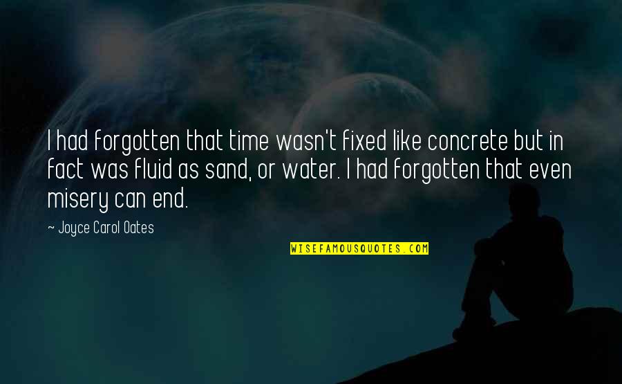 Fluid Like Water Quotes By Joyce Carol Oates: I had forgotten that time wasn't fixed like