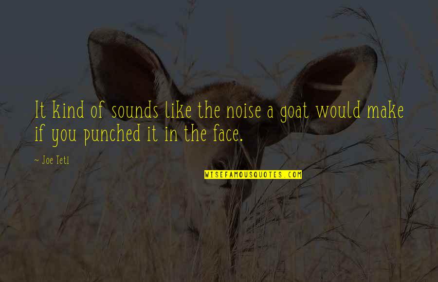 Flussi 2020 Quotes By Joe Teti: It kind of sounds like the noise a
