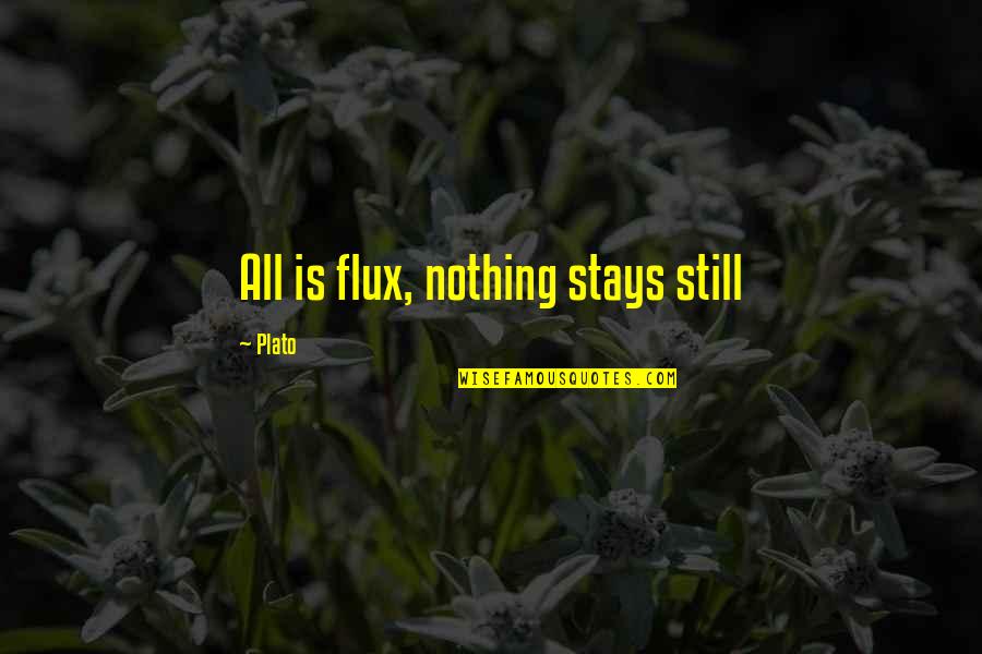 Flux Quotes By Plato: All is flux, nothing stays still