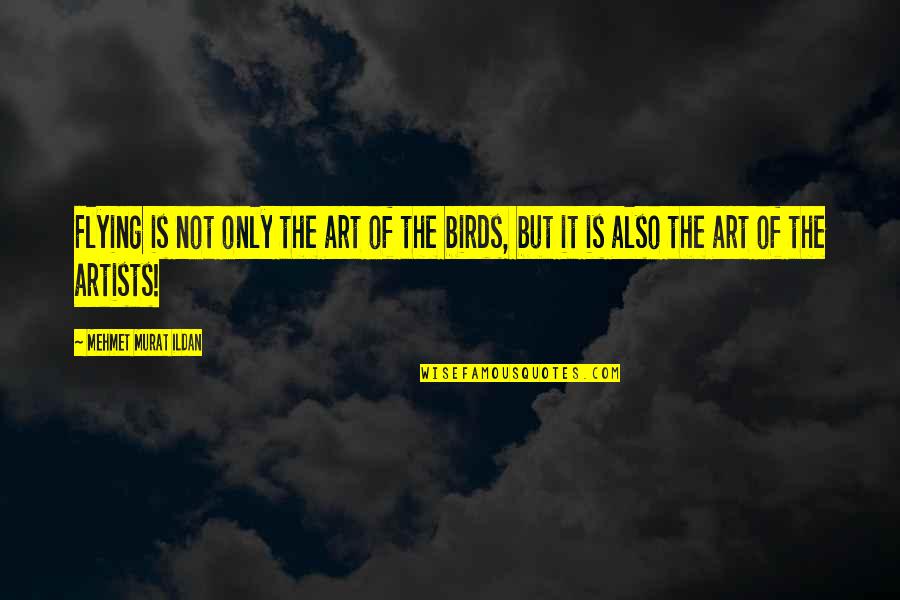 Flying Birds Quotes By Mehmet Murat Ildan: Flying is not only the art of the