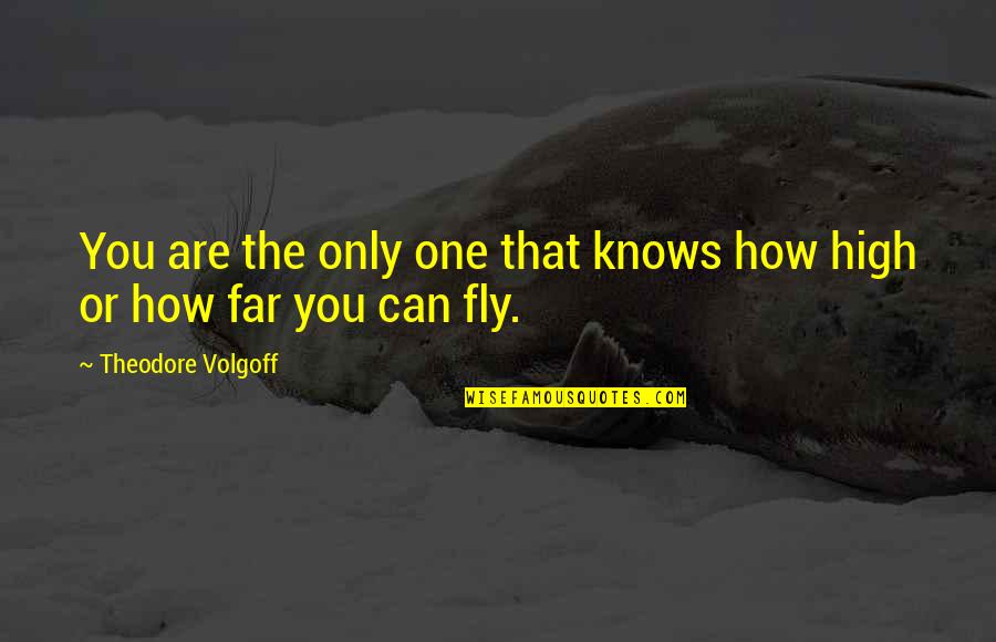 Flying High 2 Quotes By Theodore Volgoff: You are the only one that knows how Flying High 2 Quotes By Theodore Volgoff: You are the only one that knows how