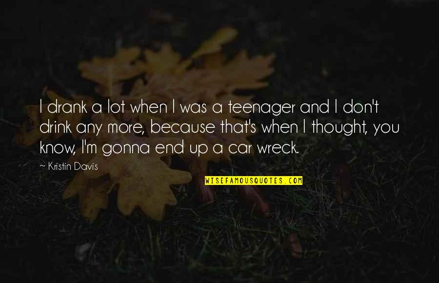Flymon Quotes By Kristin Davis: I drank a lot when I was a Flymon Quotes By Kristin Davis: I drank a lot when I was a