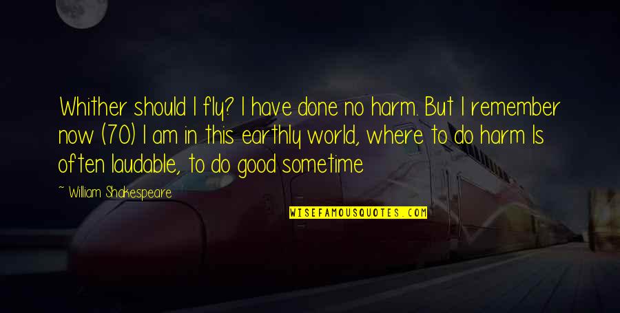 Flyordie Quotes By William Shakespeare: Whither should I fly? I have done no