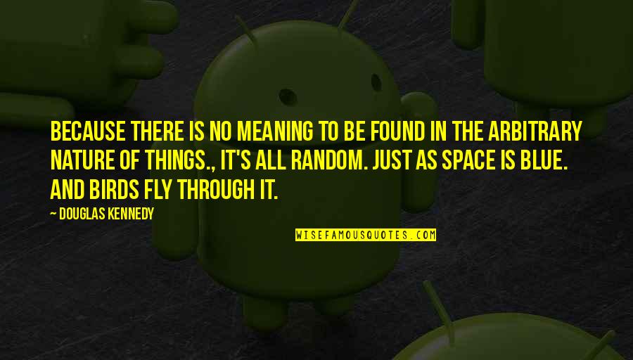 Fly's Quotes By Douglas Kennedy: Because there is no meaning to be found