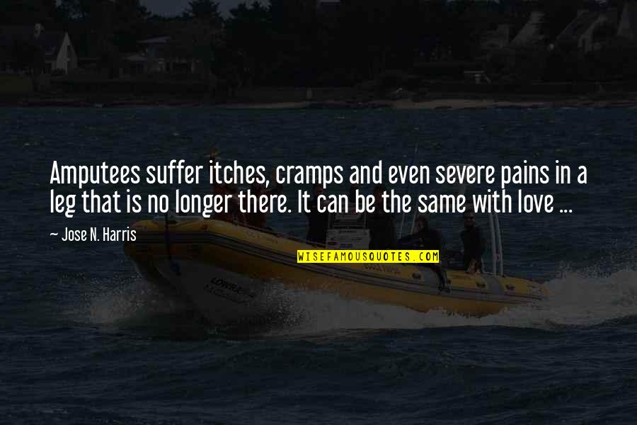 Focusing On The Important Things In Life Quotes By Jose N. Harris: Amputees suffer itches, cramps and even severe pains