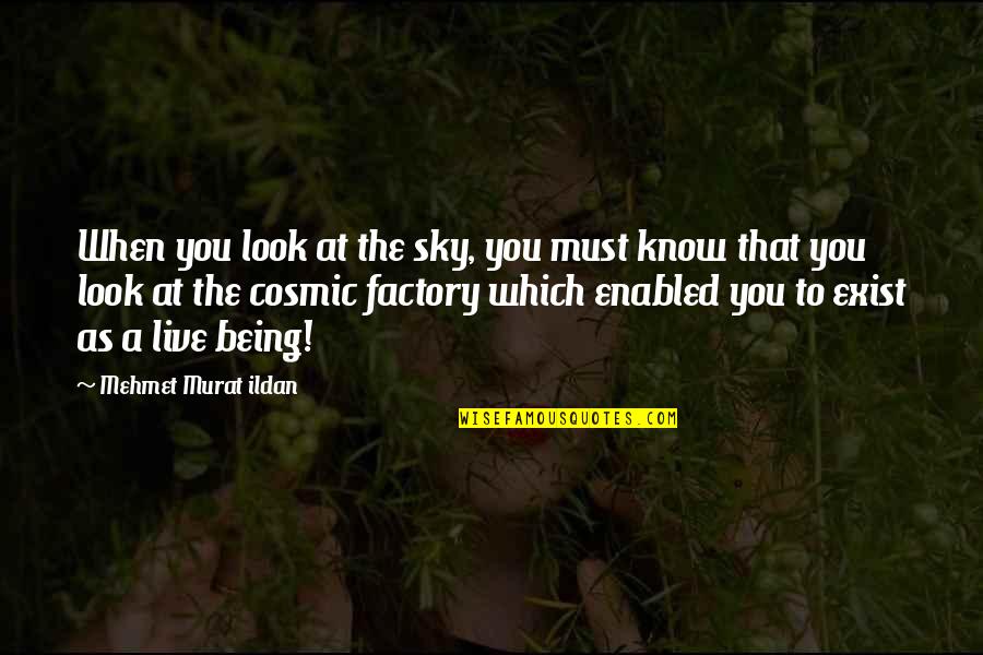 Foehn Winds Quotes By Mehmet Murat Ildan: When you look at the sky, you must Foehn Winds Quotes By Mehmet Murat Ildan: When you look at the sky, you must