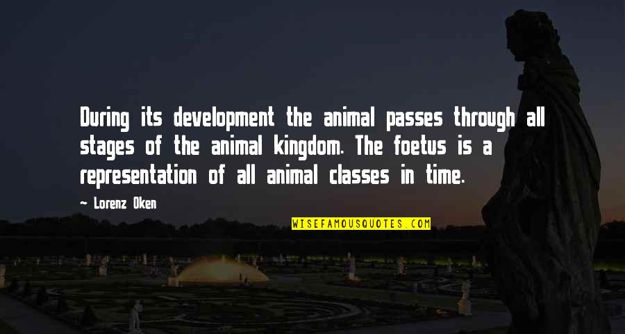 Foetus Quotes By Lorenz Oken: During its development the animal passes through all