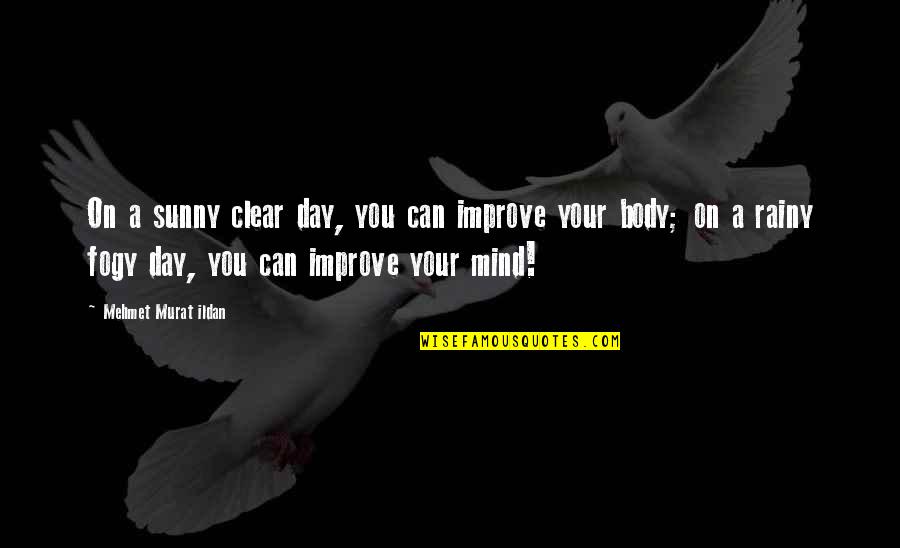 Fogy Quotes By Mehmet Murat Ildan: On a sunny clear day, you can improve
