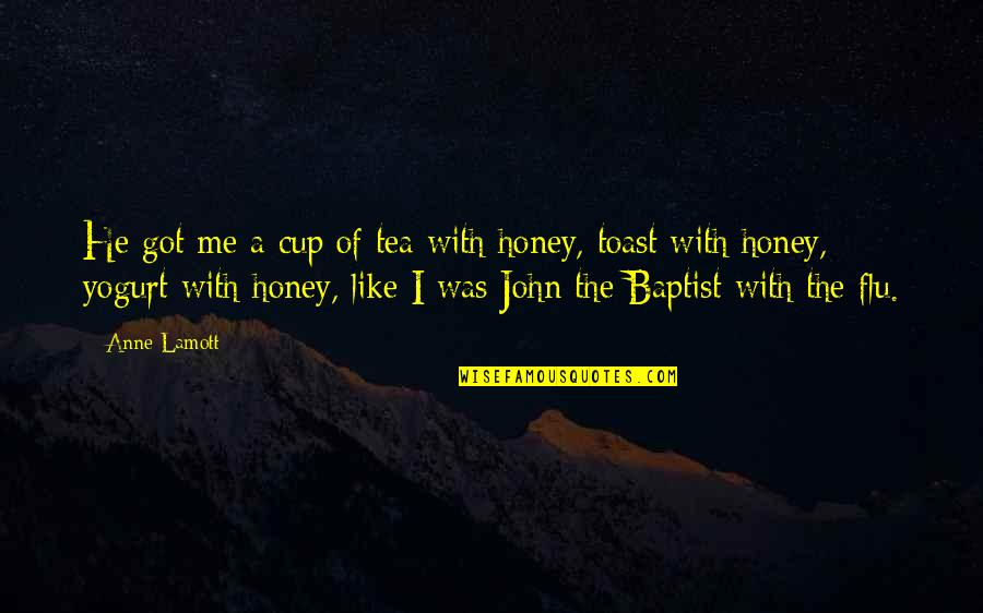 Foldaway Upper Quotes By Anne Lamott: He got me a cup of tea with Foldaway Upper Quotes By Anne Lamott: He got me a cup of tea with