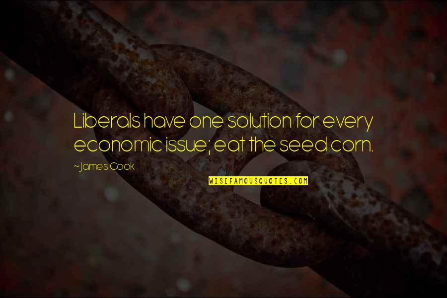 Fondulas Quotes By James Cook: Liberals have one solution for every economic issue;