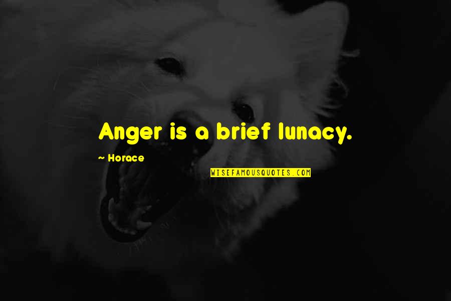 Fonejacker Bank Account Quotes By Horace: Anger is a brief lunacy.