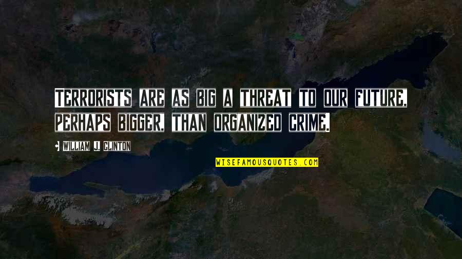 Fonoimoana Falyn Quotes By William J. Clinton: Terrorists are as big a threat to our