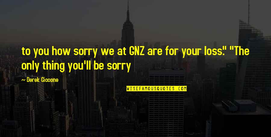 Fons Porter Quotes By Derek Ciccone: to you how sorry we at GNZ are