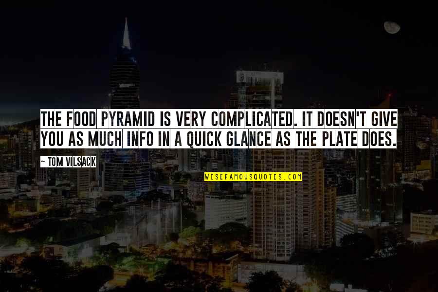 Food Plate Quotes By Tom Vilsack: The food pyramid is very complicated. It doesn't