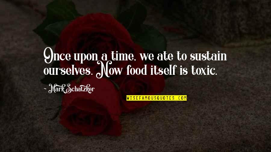 Food They Ate Quotes By Mark Schatzker: Once upon a time, we ate to sustain