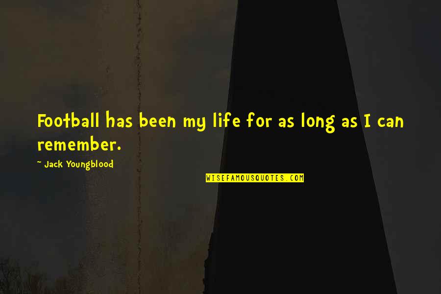 Football Life Quotes By Jack Youngblood: Football has been my life for as long
