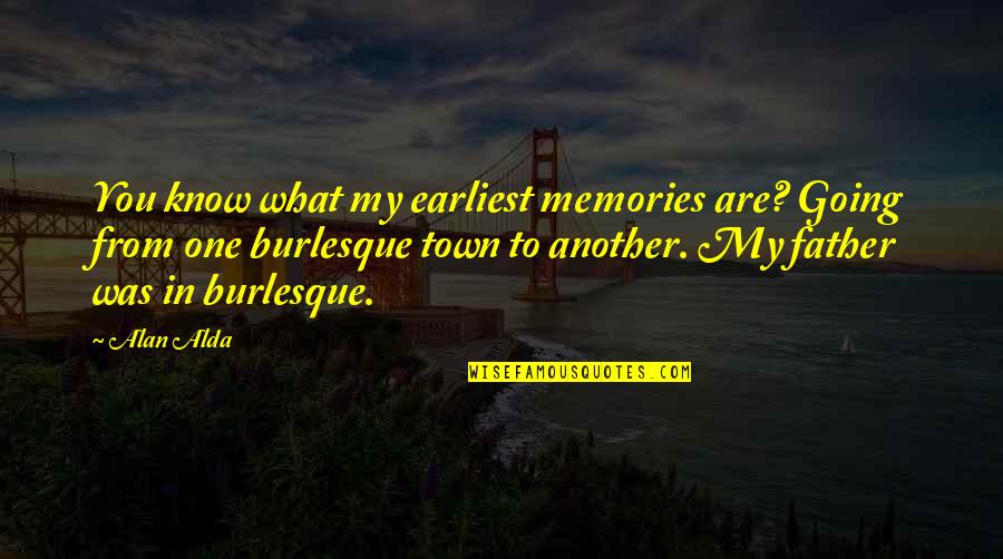 Fopen Magic Quotes By Alan Alda: You know what my earliest memories are? Going
