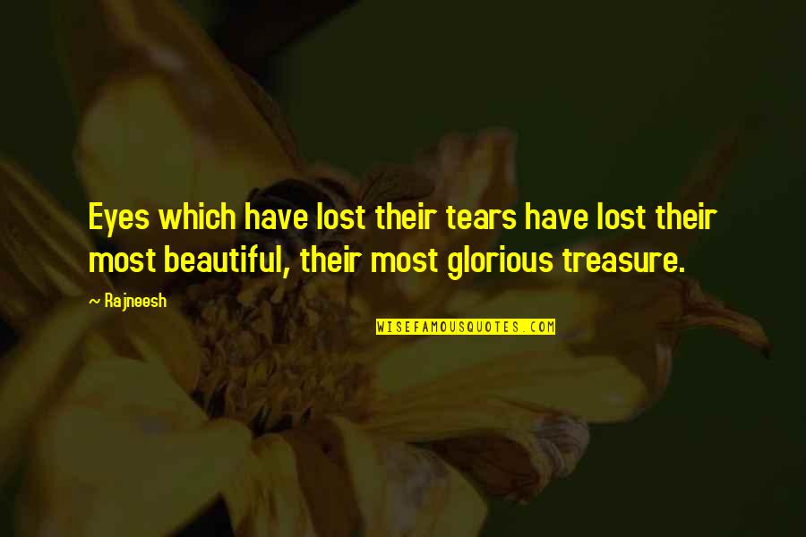 For Beautiful Eyes Quotes By Rajneesh: Eyes which have lost their tears have lost