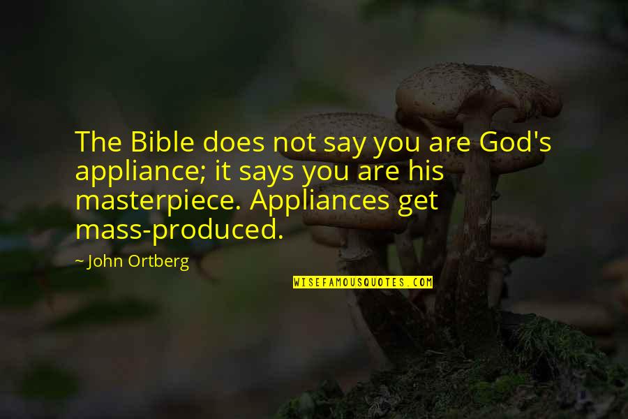 For Continuity Sake Quotes By John Ortberg: The Bible does not say you are God's