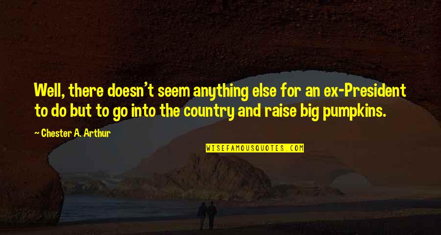For Country Quotes By Chester A. Arthur: Well, there doesn't seem anything else for an For Country Quotes By Chester A. Arthur: Well, there doesn't seem anything else for an